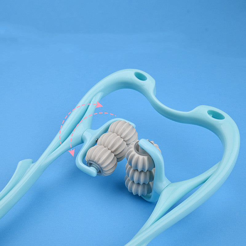 Multifunctional Manual Sixwheel Neck Massager Relieve Roller