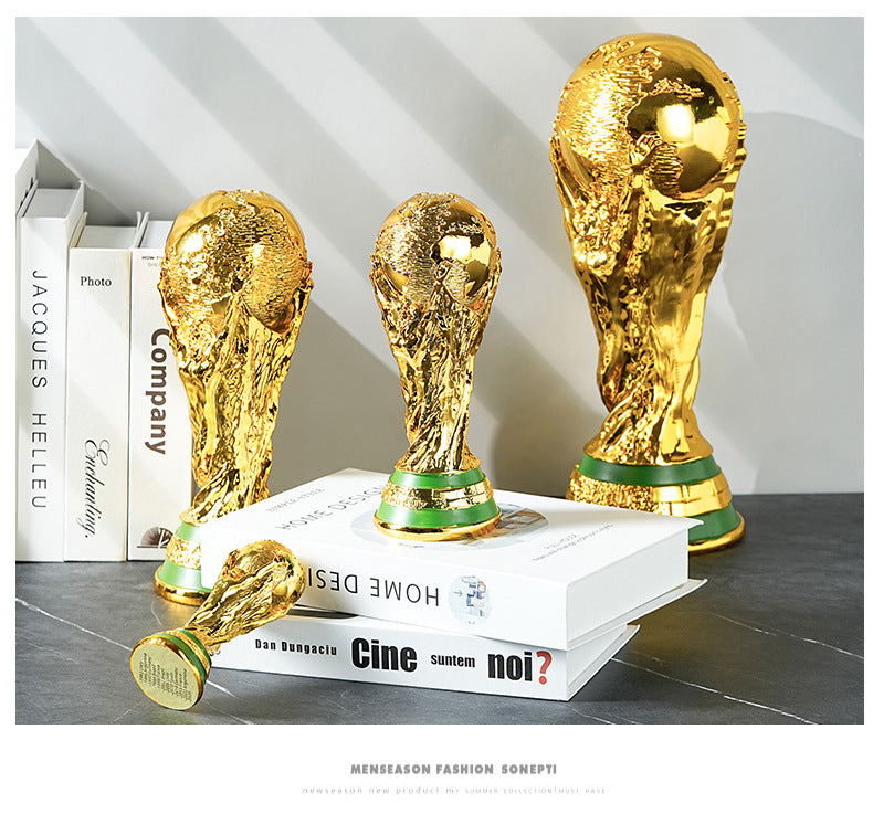Qatar World Cup Hercules Trophy Model Ornament Football Fan Commemorative Decoration