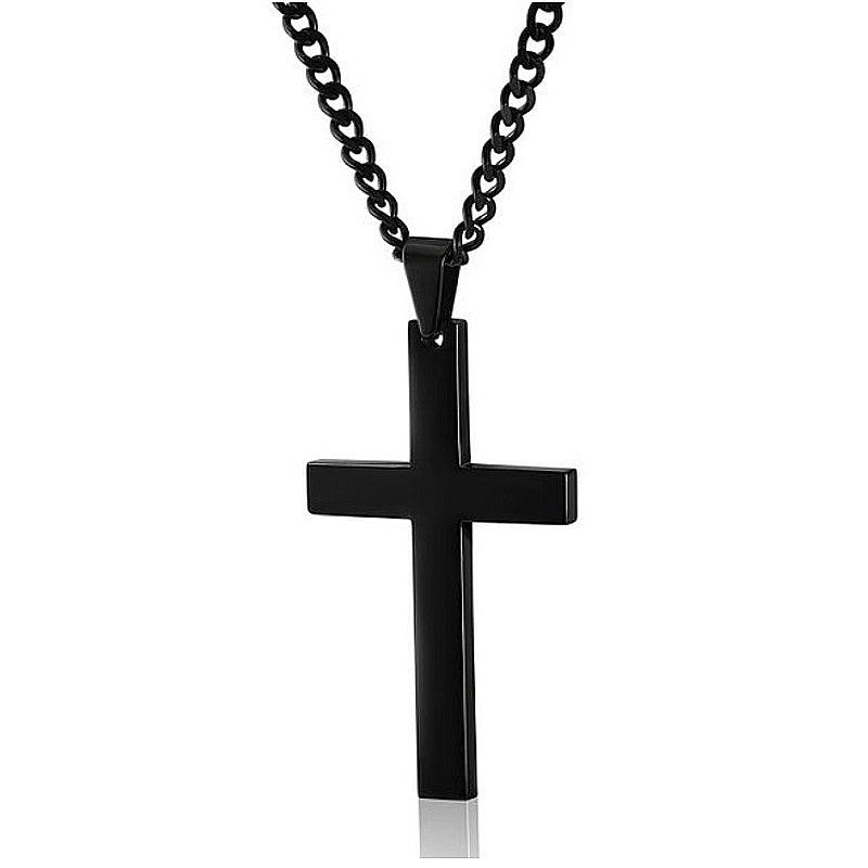 Classic Cross Necklace Men's Pendant Fashion Stainless Steel Jewelry Accessories