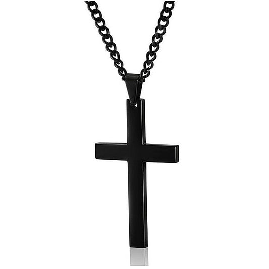 Classic Cross Necklace Men's Pendant Fashion Stainless Steel Jewelry Accessories