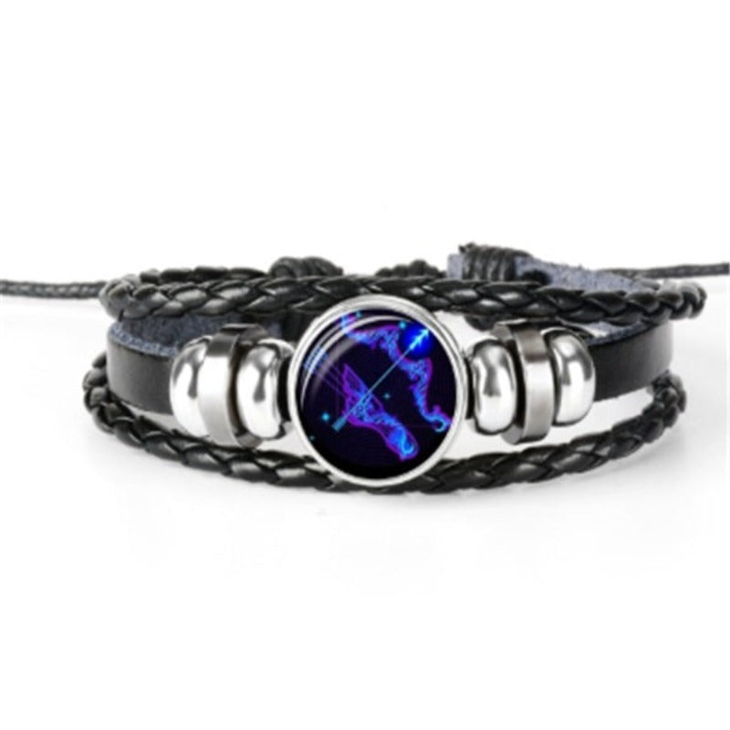 Veile Studios Zodiac Constellation Braided Design Bracelet For Men Women And Kids Fashion Jewellery