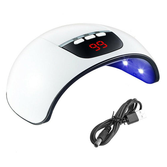 54W Nail Polish Dryer Light Uv Led Lamp For Women Quick Drying Manicure Tools