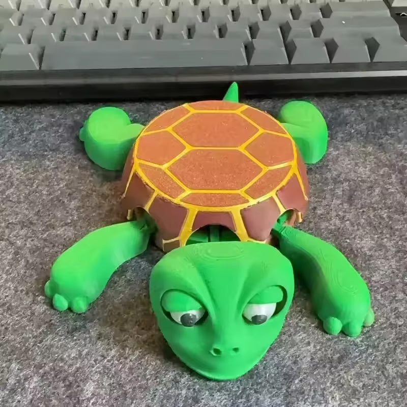 3D Printed Panicked Turtle Coaster Insulated Mug Base Decor