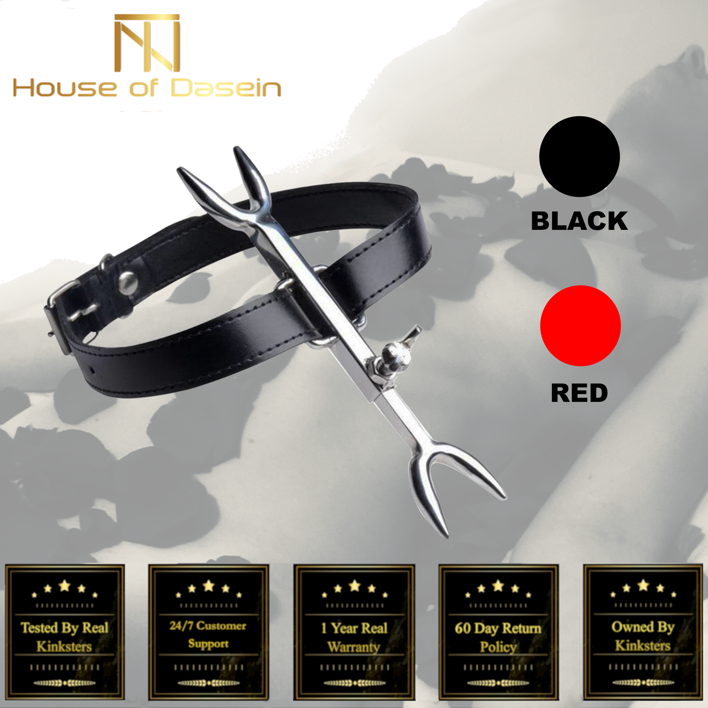 Bdsm Stainless Steel Punishment Posture Collar Leather Fork Bondage Restraints