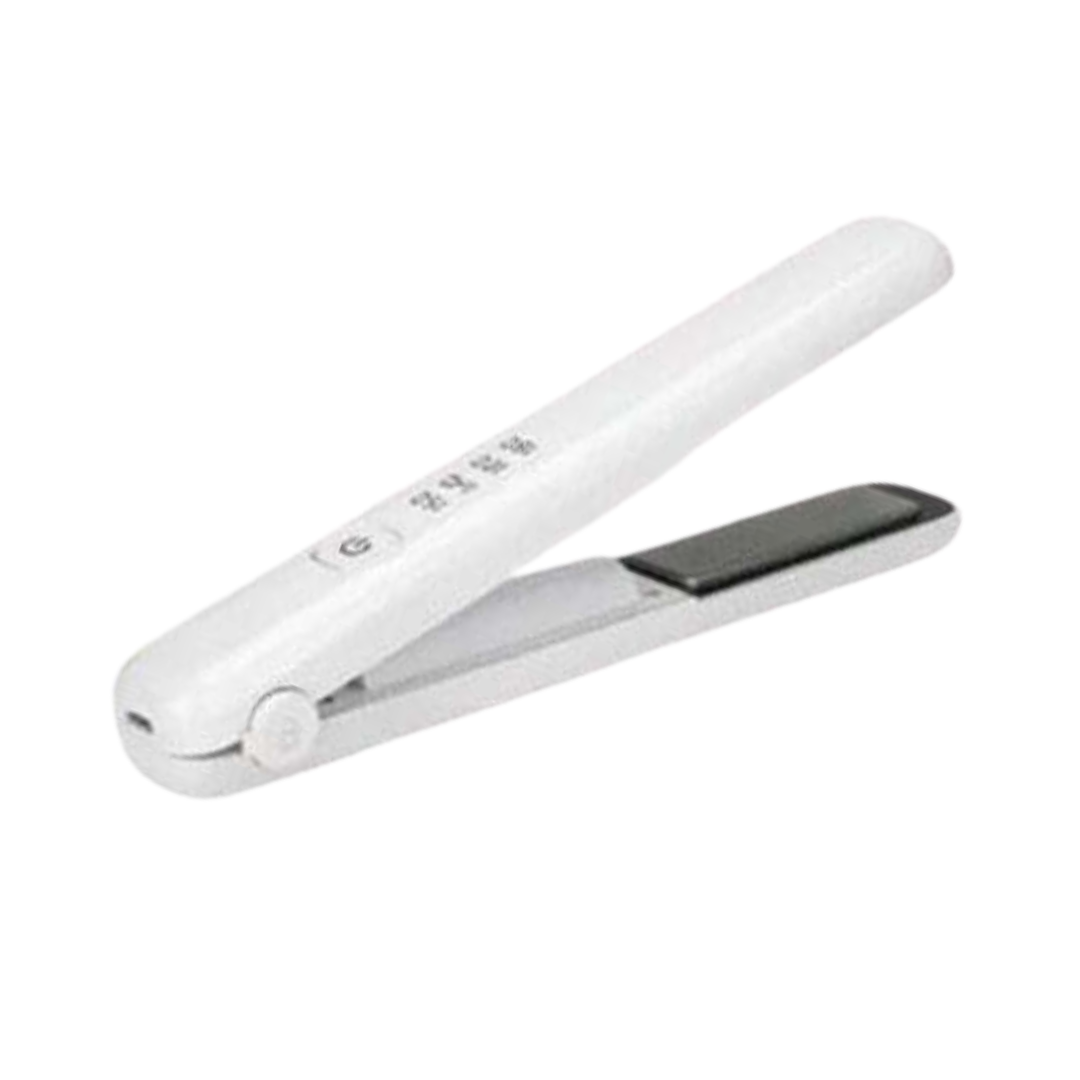 Usb Rechargeable Portable Mini Wireless Curling Iron Hair Straightener Dual Purpose