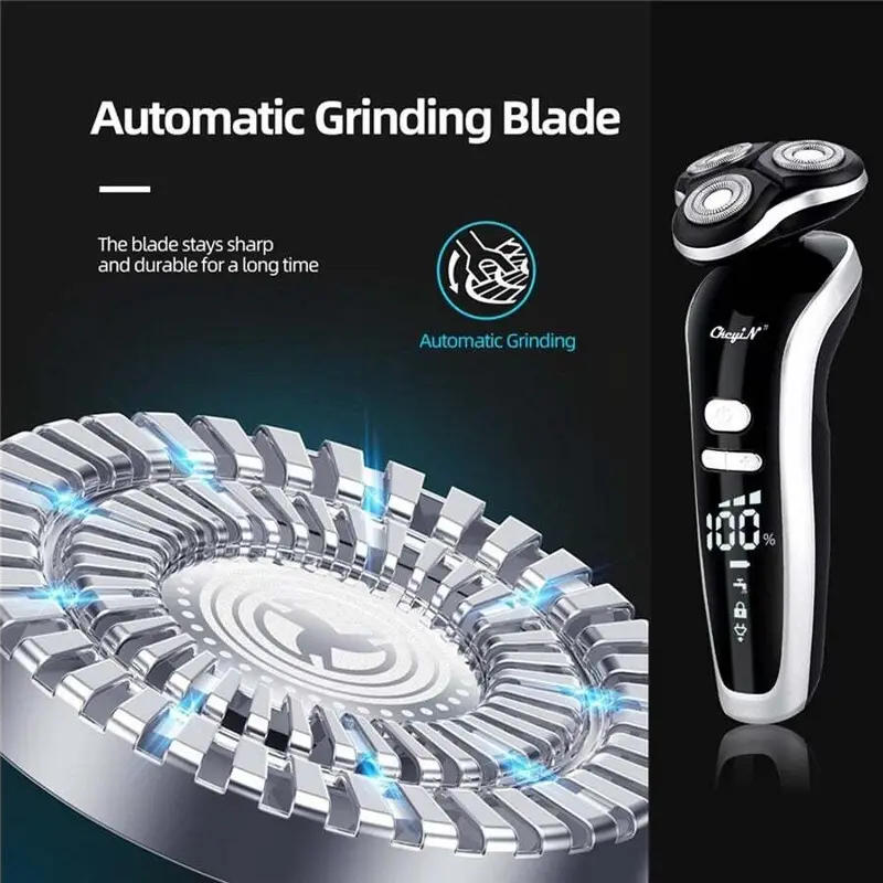 4 In 1 Electric Shaver For Men Beard Nose Trimmer Cordless Hair Clipper