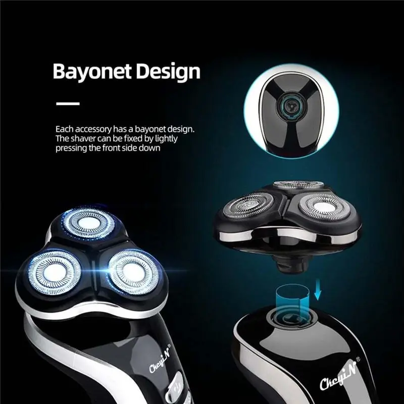 4 In 1 Electric Shaver For Men Beard Nose Trimmer Cordless Hair Clipper