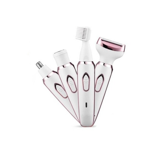 4In1 Electric Women Epilator Bikini Body Armpit Usb Rechargeable Hair Removal