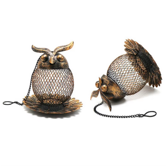 Bird Feeder Outdoor Metal Automatic Feeding Tool Multiple Hole Dispenser Holder
