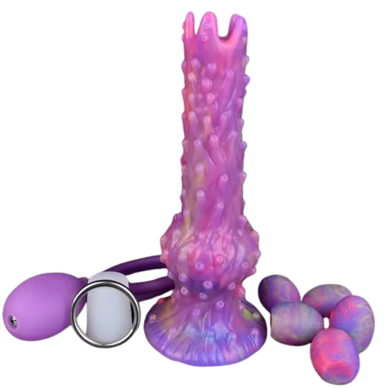 Fantasy Pneumatic Luminous Ovipositor Anal Sex Toys Lay Eggs Dildos Butt Plug