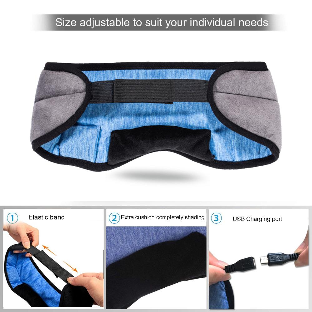 Wireless Bluetooth Earphone Soft Sleep Eye Mask Headband