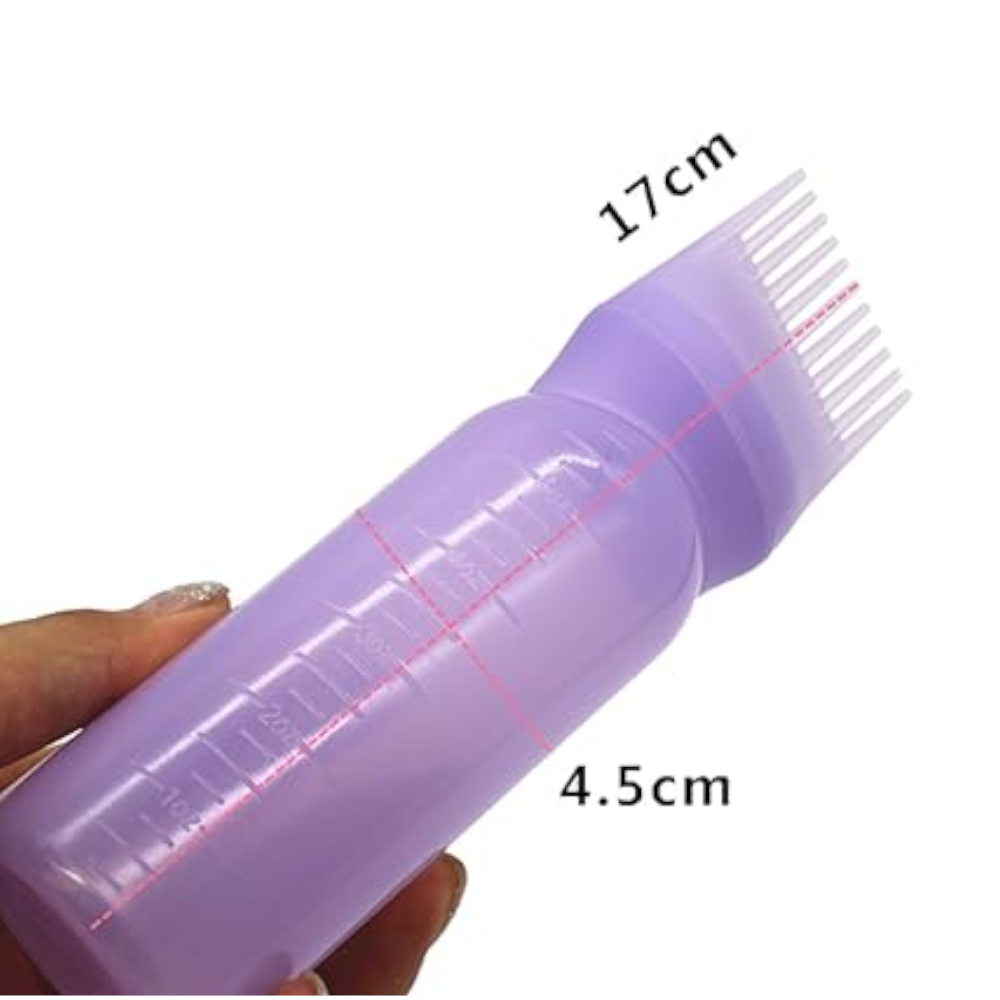 4 Colours 60Oz Portable Scalp Applicator Liquid Comb Hair Roots Massage Medicine For Growth Serum Oil Nourish