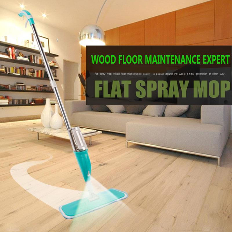 Blue Spray Mop With Sprayer Floor Ceramic Tile Cleaning Tool