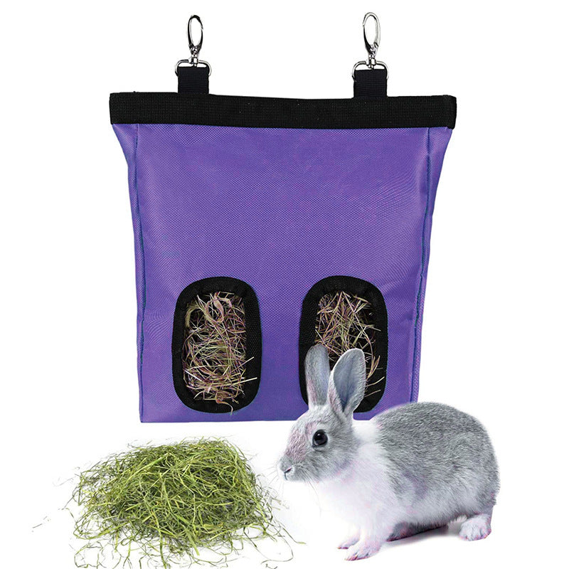 1 Sets of 1 Sets Of Hanging Hay Storage Feeder Bag For Guinea Pigs Rabbits Hamsters