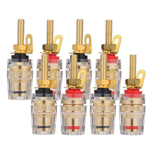 4Mm Banana Plug Gold Plated Terminal Long Binding Column Low Frequency Amplifier Connector 2