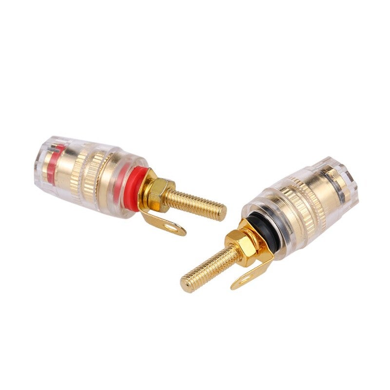 4Mm Banana Plug Gold Plated Terminal Long Binding Column Low Frequency Amplifier Connector 2