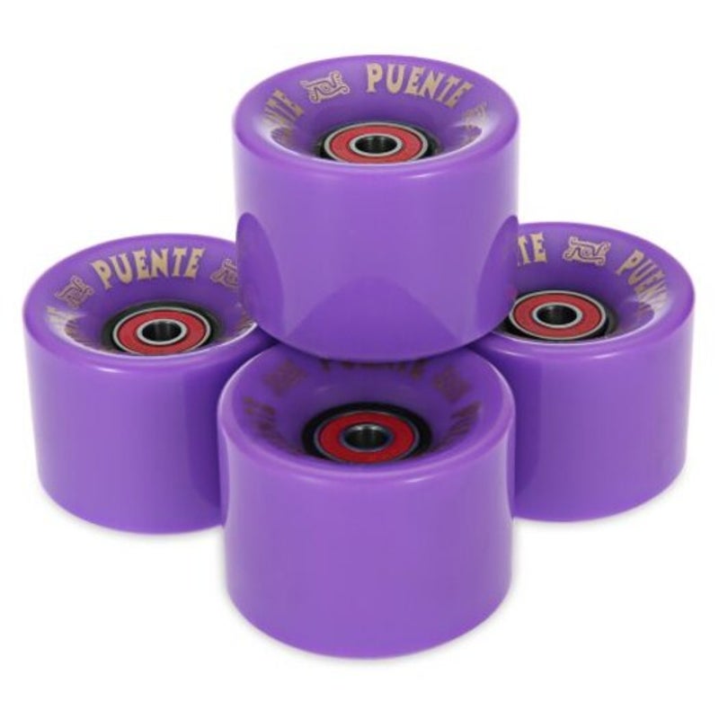 4Pcs 60 X 45Mm Skateboard Wheel Skating Longboard Roller With Bearing Blue