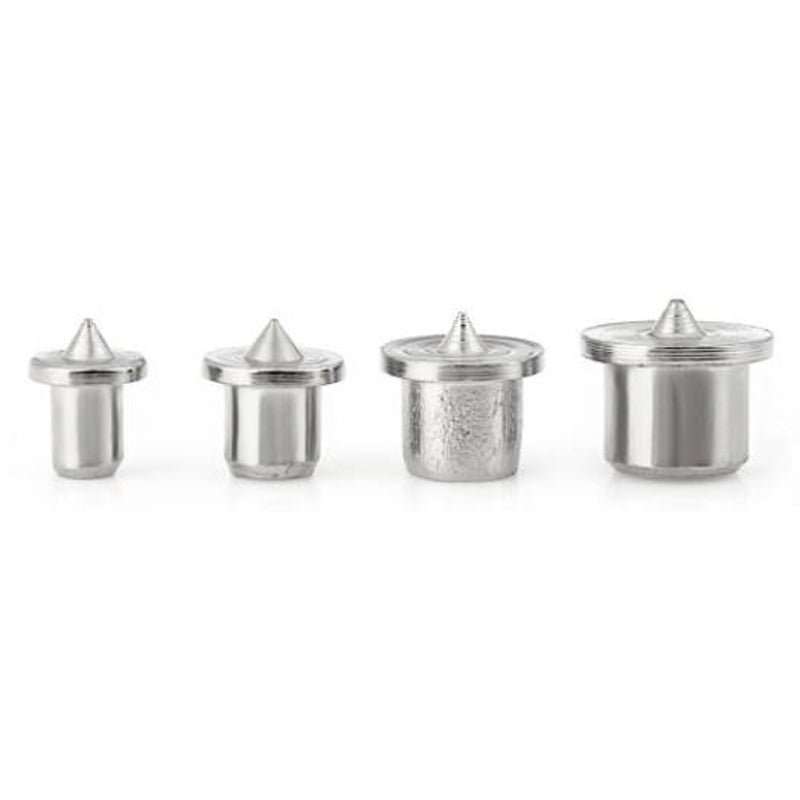 4Pcs Dowel Tenon Center Silver
