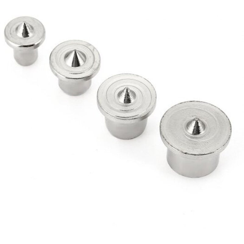 4Pcs Dowel Tenon Center Silver