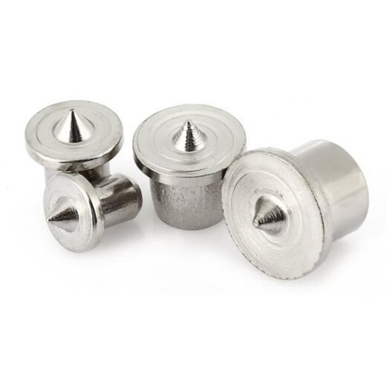 4Pcs Dowel Tenon Center Silver