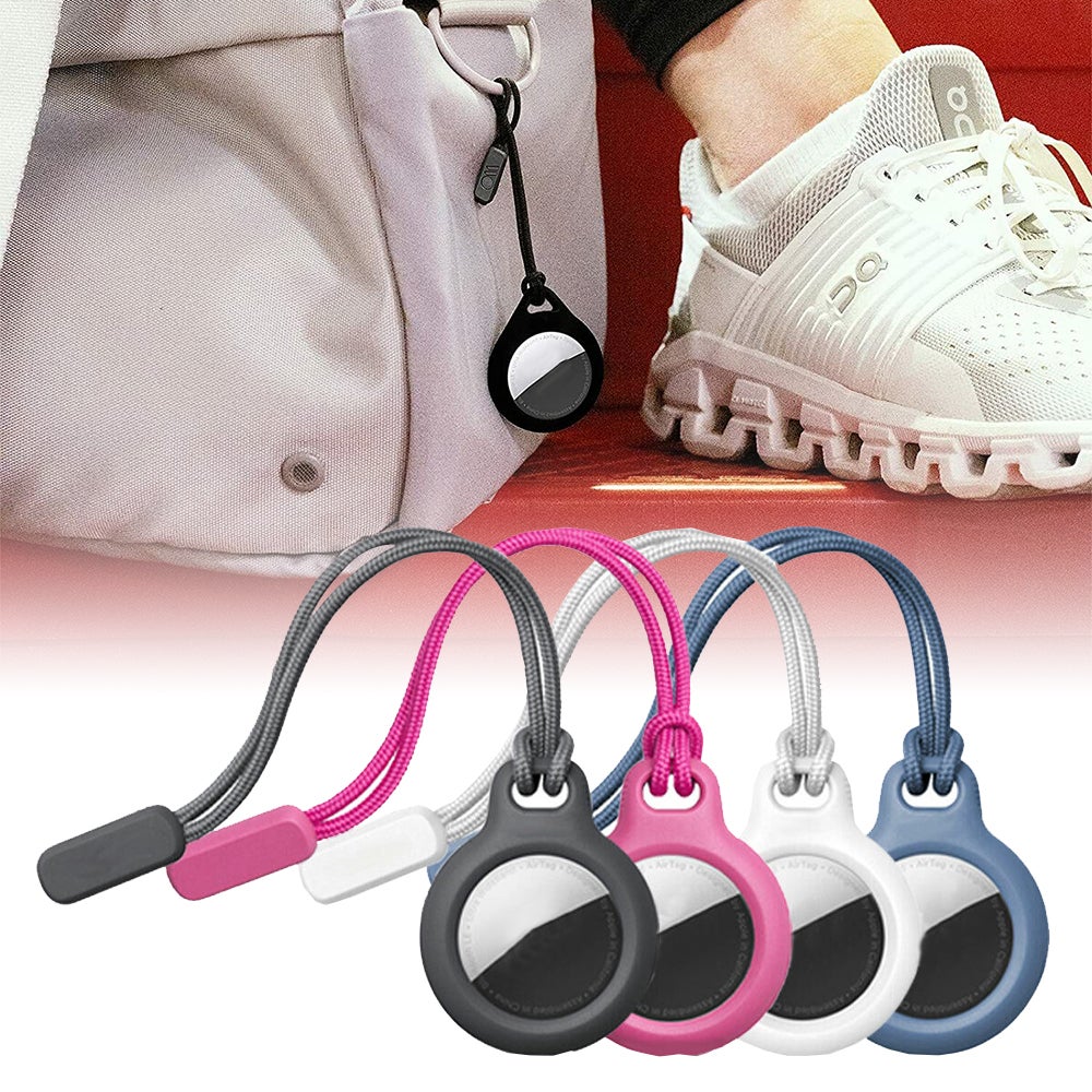4Pcs For Apple Airtag Tag Lanyard Case Protector Protective Cover Shell Key Chain