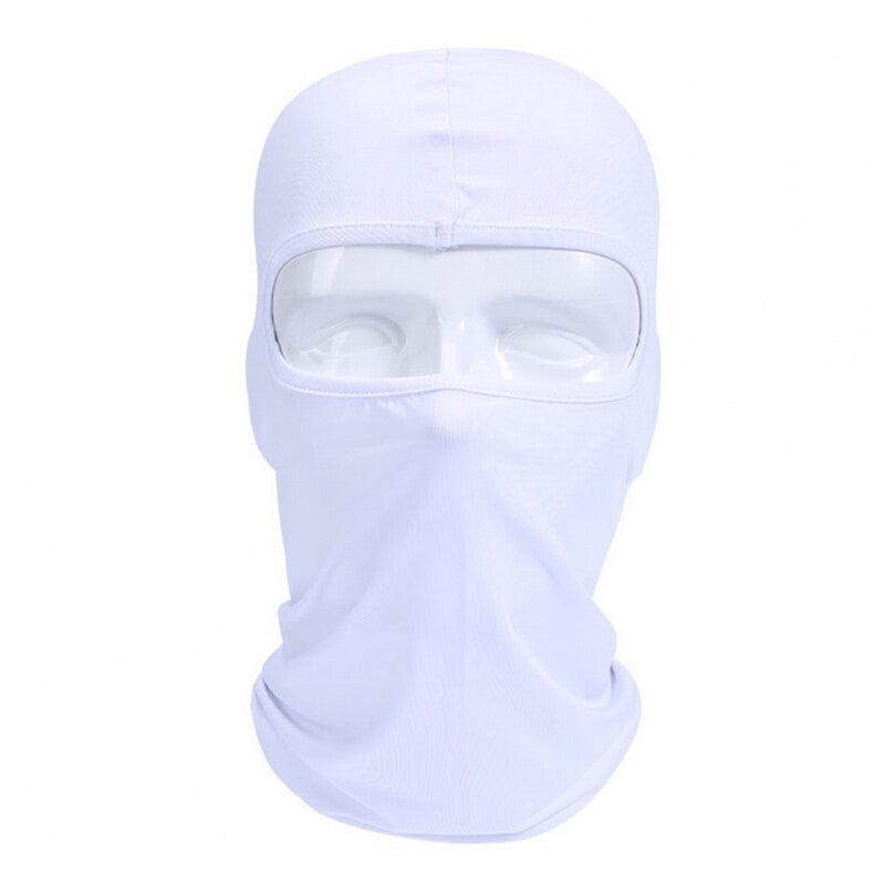 4Pcs Lycra Fabrics Ski Face Mask Motorcycle Cycling Bike Skateboard Balaclava White