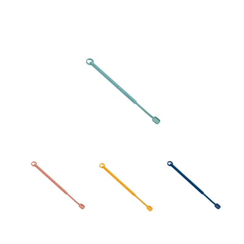 4Pcs Silicone Stirring Stick Long Handle Cocktail Juice Dessert Ice Spoon