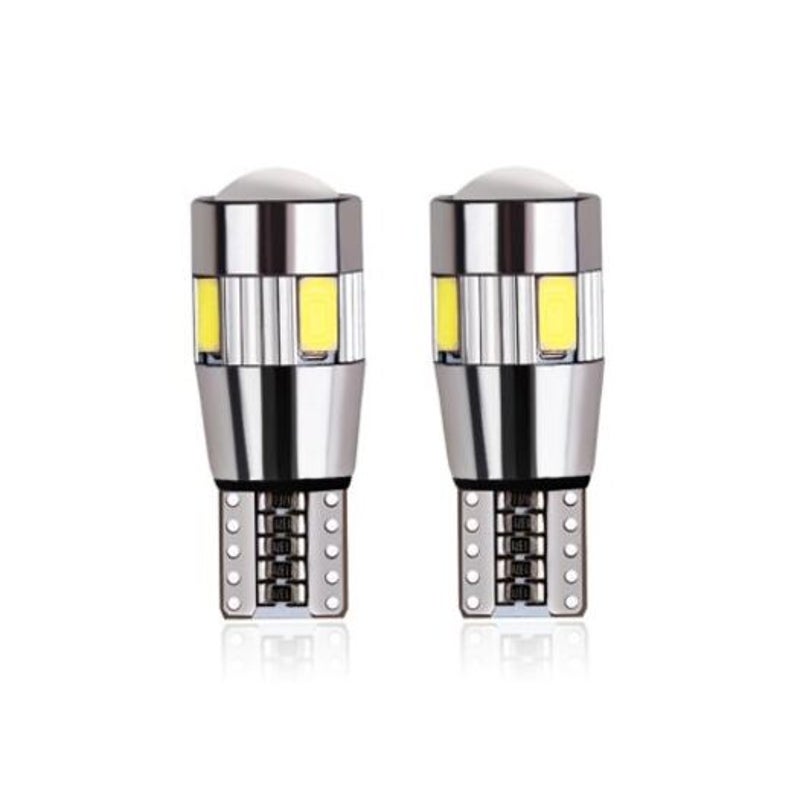4Pcs T10 501 194 W5w 5630 Led Smd Canbus Error Free Car License Plate Light Glove Box White
