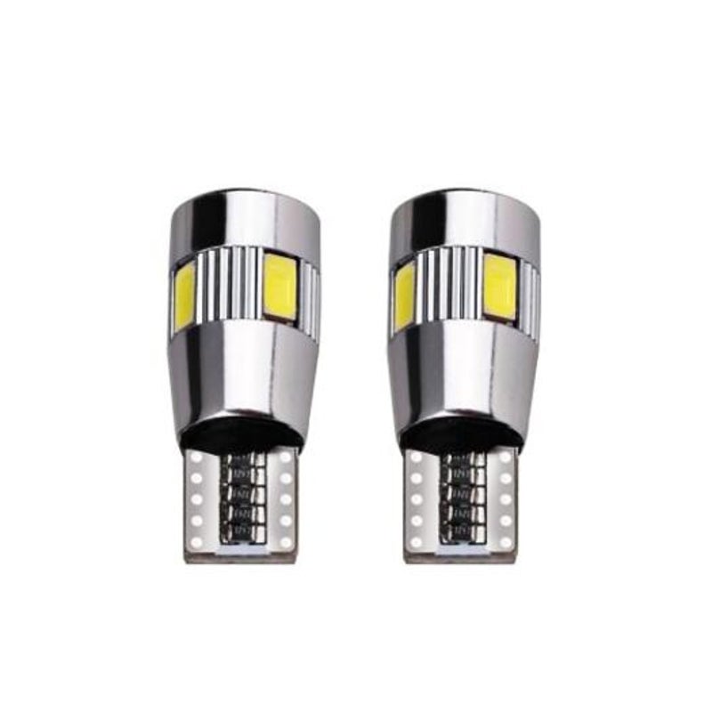 4Pcs T10 501 194 W5w 5630 Led Smd Canbus Error Free Car License Plate Light Glove Box White