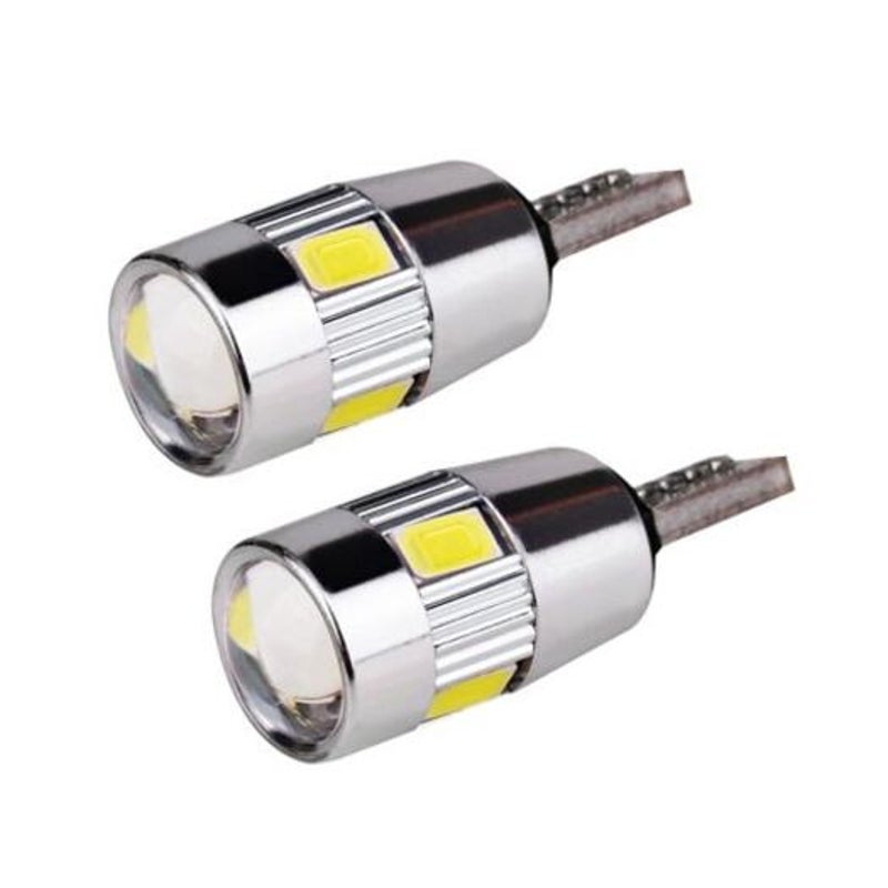 4Pcs T10 501 194 W5w 5630 Led Smd Canbus Error Free Car License Plate Light Glove Box White