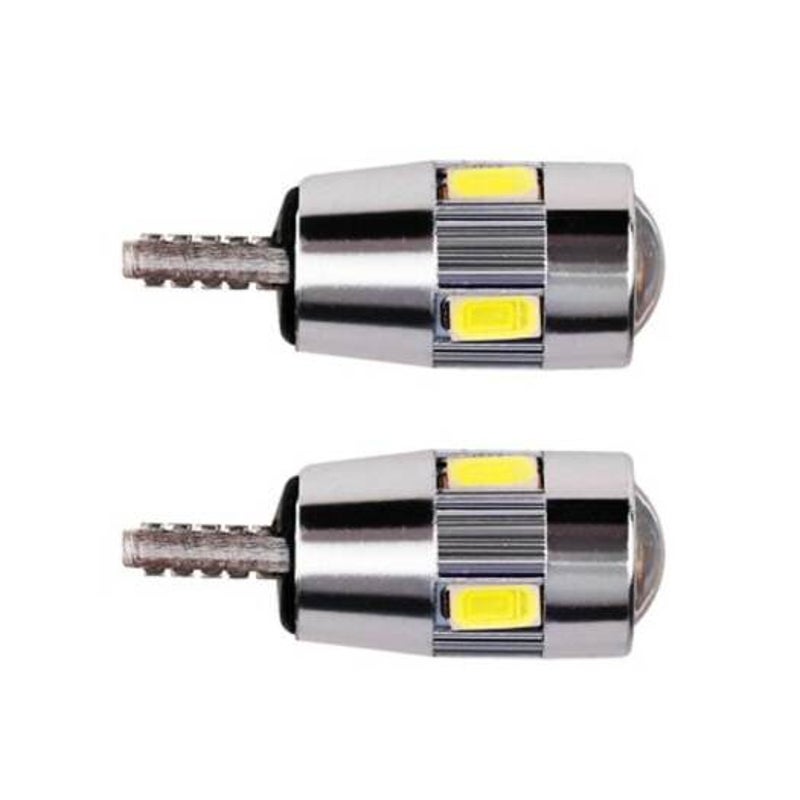 4Pcs T10 501 194 W5w 5630 Led Smd Canbus Error Free Car License Plate Light Glove Box White