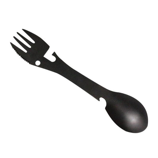 4Pcs Tableware Spoon Multi Tool Can Opener Flatware Portable Bottle Cutlery Multitool Camp Utensil Fork Spork Stainless