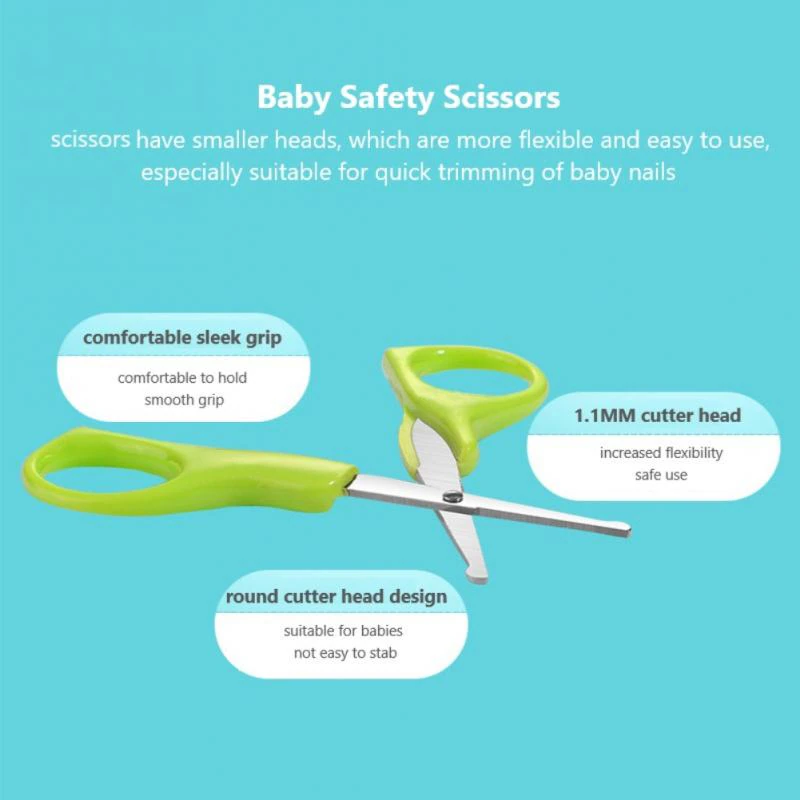 4Pcs Baby Nail Clippers Set Safety Care Barrel Scissors 20