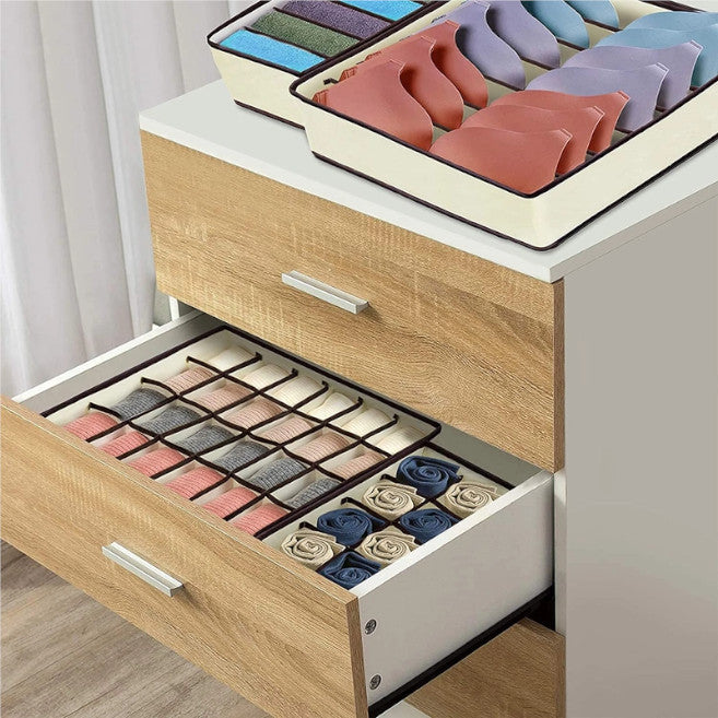4Pcs Pack Underwear Sock Bra Storage Organiser