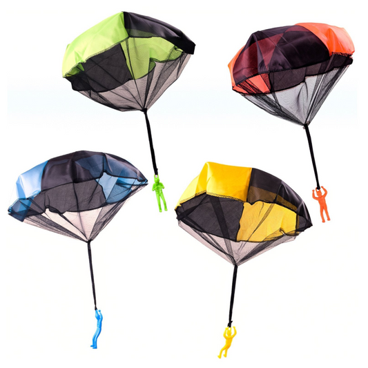 4 Pcs Tangle Free Toy Parachute Simply Toss It High Watch Fly