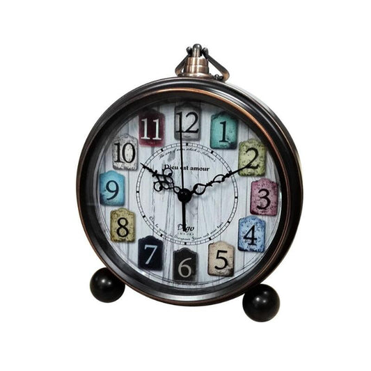 5.5 Inches Bedroom Decoration Retro Alarm Clock Creative Student Desk Color Digital