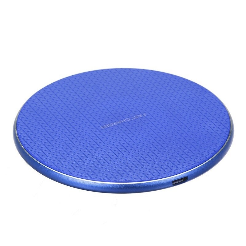 10W Qi Wireless Charger Aluminium Alloy Fast Charging Pad