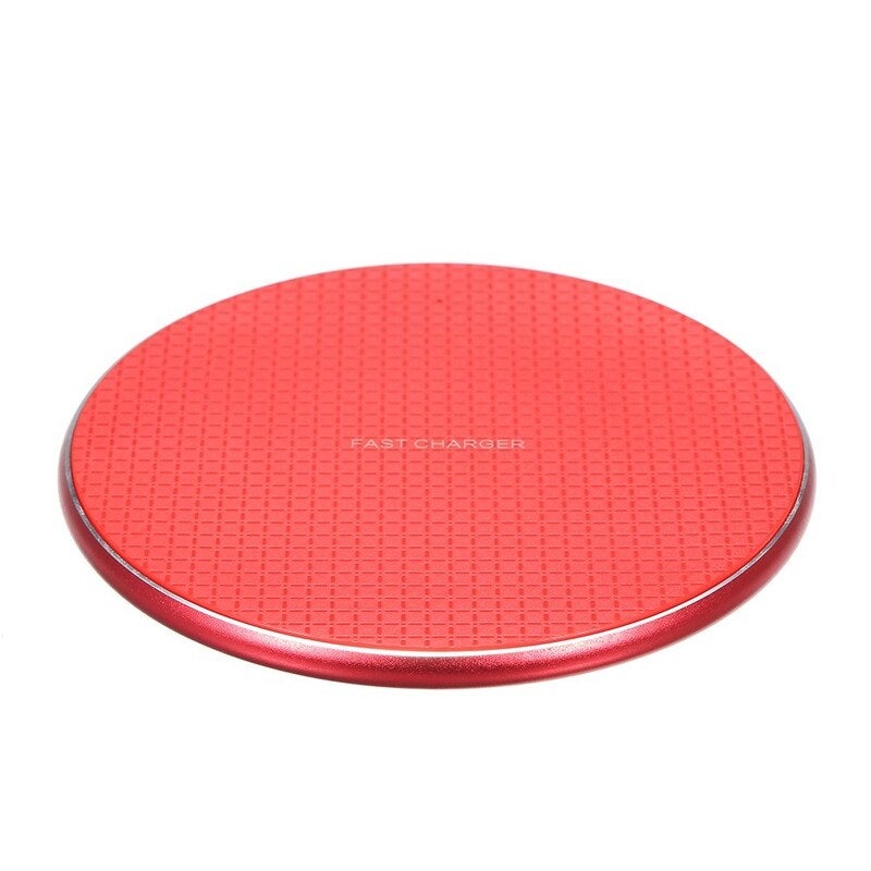 10W Qi Wireless Charger Aluminium Alloy Fast Charging Pad