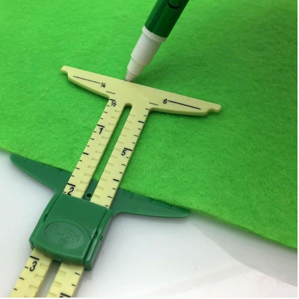 5 In 1 Sliding Gauge With Cmeasuring Sewing Tool Ruler Patchwork Tailor Accessories Home Use