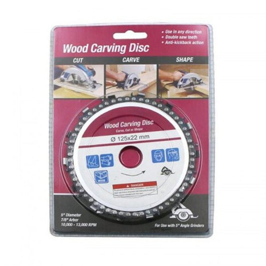 5 Inch Angle Grinder Chain Plate Carving Disc Purple