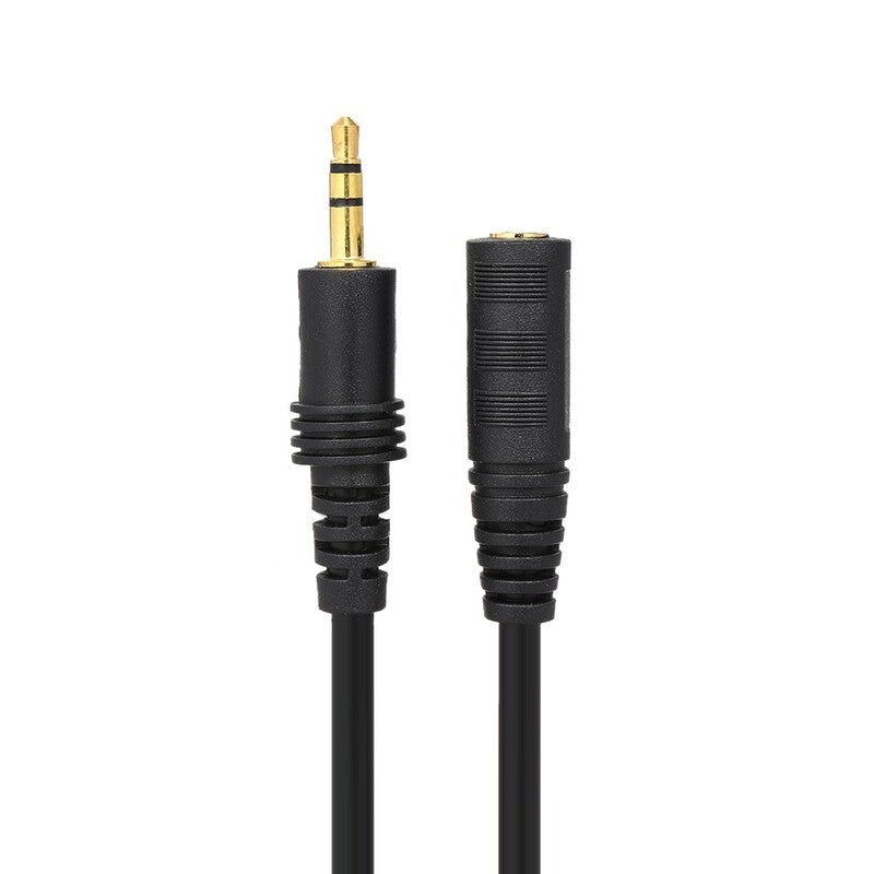 5 Meter Audio Extension Cable 3.5Mm Jack Male To Female Aux Extender Cord For Computer Mobile Phones Amplifier Black