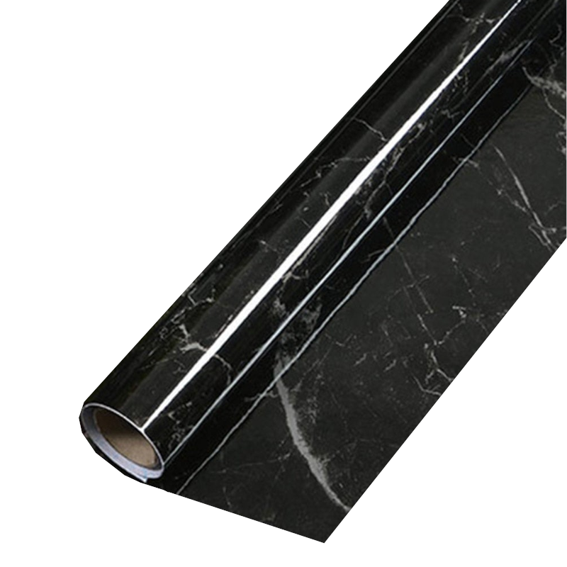 5 Meter Marble Vinyl Film Black Wallpaper Sheet Furniture Wrap Sticker