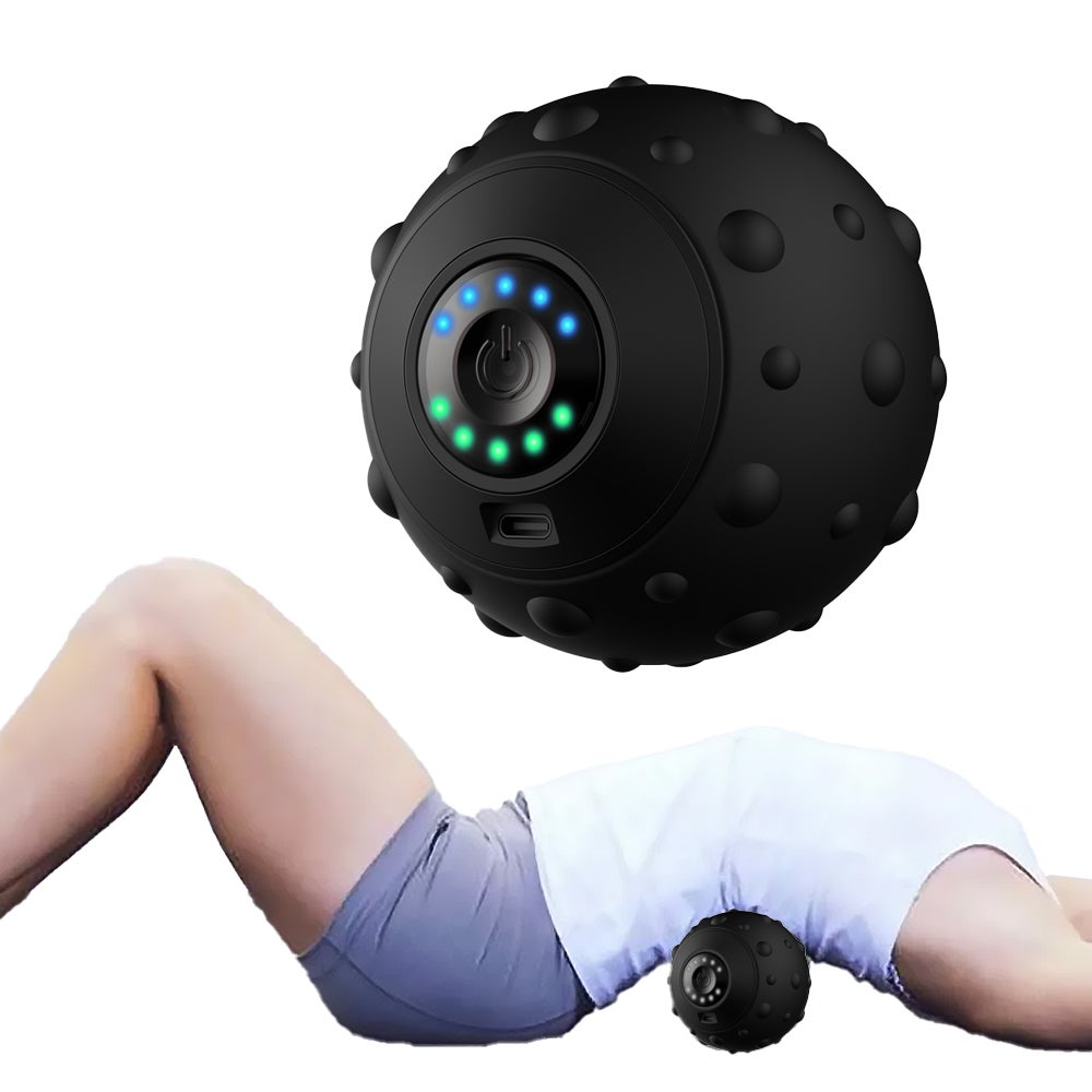 5 Speed Vibrating Massage Ball Electric Massager Yoga Roller Muscle Relax