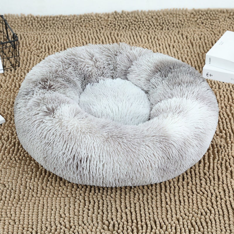 50 X 50Cm Soft Fluffy Pet Dog Cat Round Cushion Bed