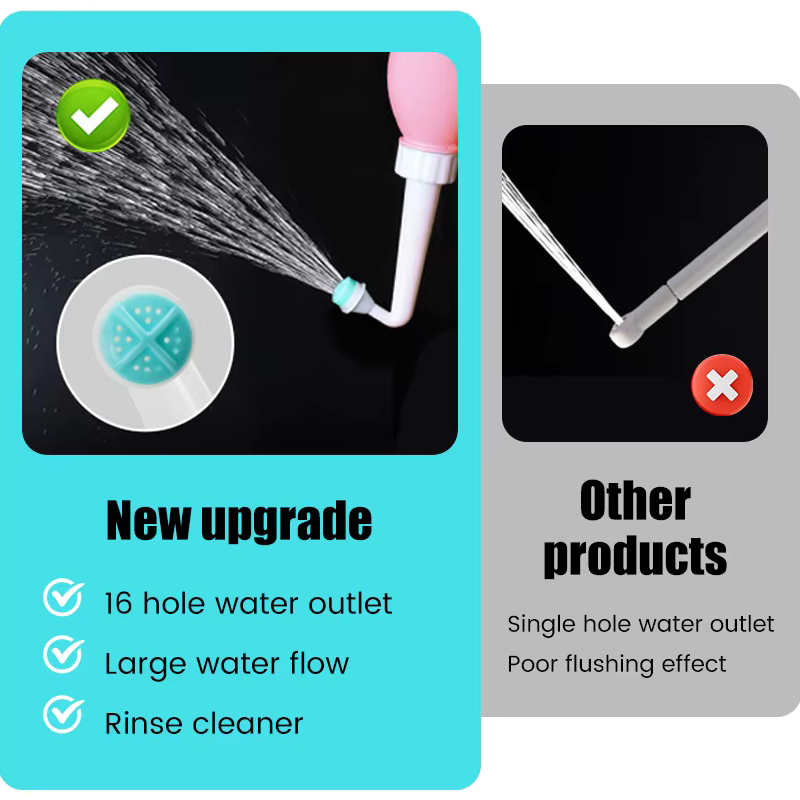 500Ml Bidet Sprayer Leakproof Anal Douche Hand Held Wash Shower Enema General Purpose Interface