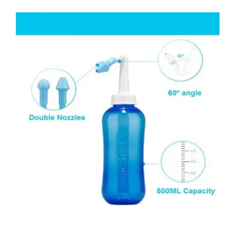 500Ml Nasal Irrigator For Nose Wash Cleaner Adult Children Little One Power Needed