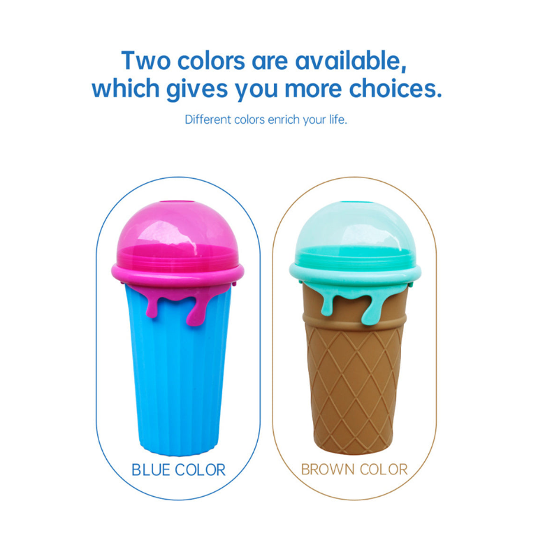500Ml Slushy Cup Quick-Frozen Smoothie Fast Cooling Magic Ice Cream Maker
