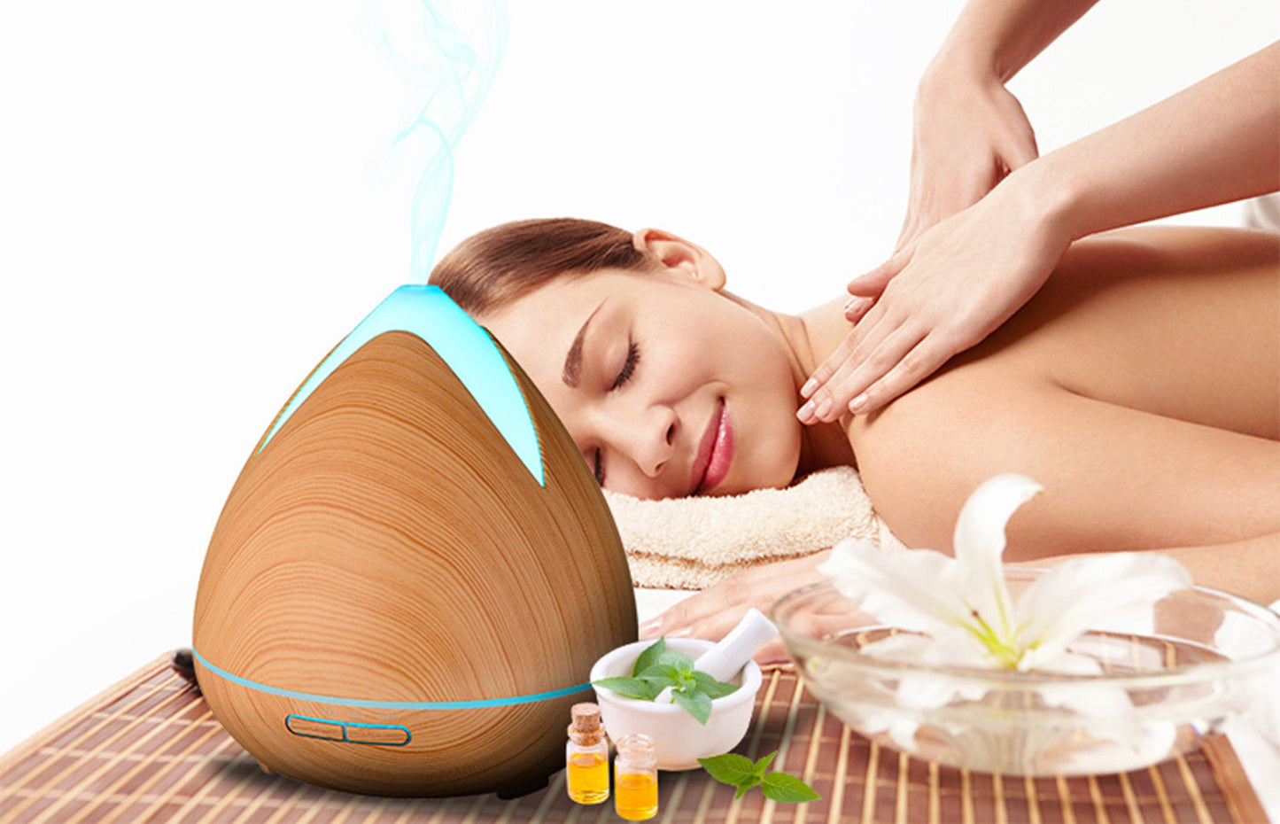 Purespa Ultrasonic Diffuser Light Wood