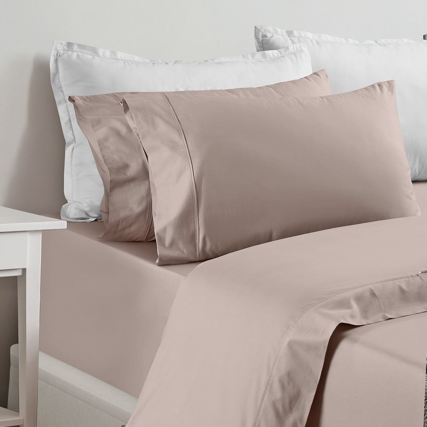 Renee Taylor 1500 Thread Count Cotton Blend Sheet Set King Stone