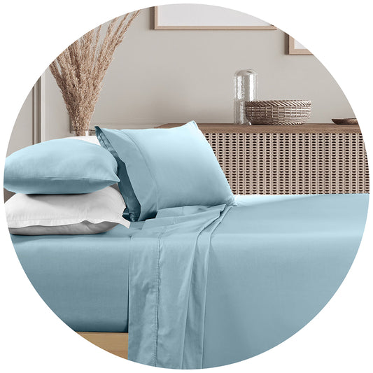 Renee Taylor 1500 Thread Count Cotton Blend Sheet Sets King Mist